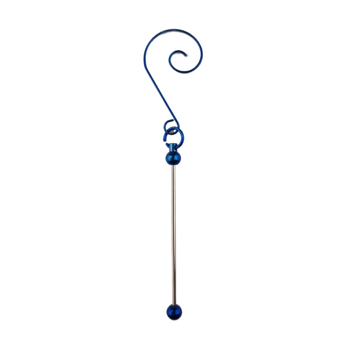 Ornamenten haak met Rijgbaar Staafje - Konings Blauw - Afbeelding 1