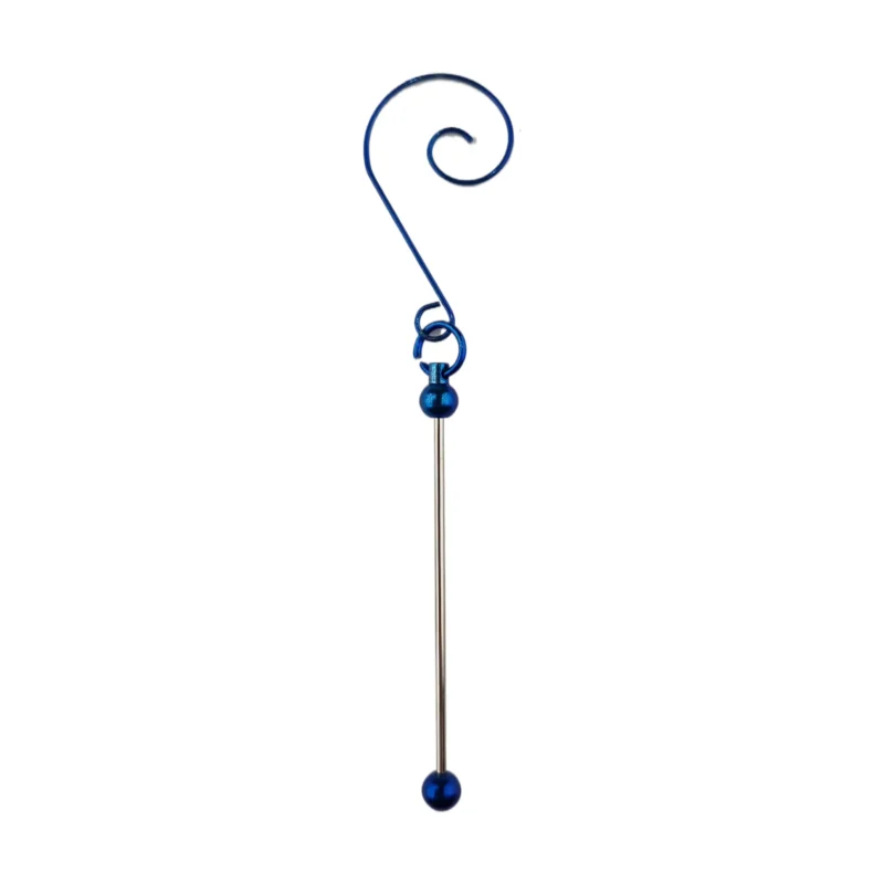 Ornamenten haak met Rijgbaar Staafje - Konings Blauw